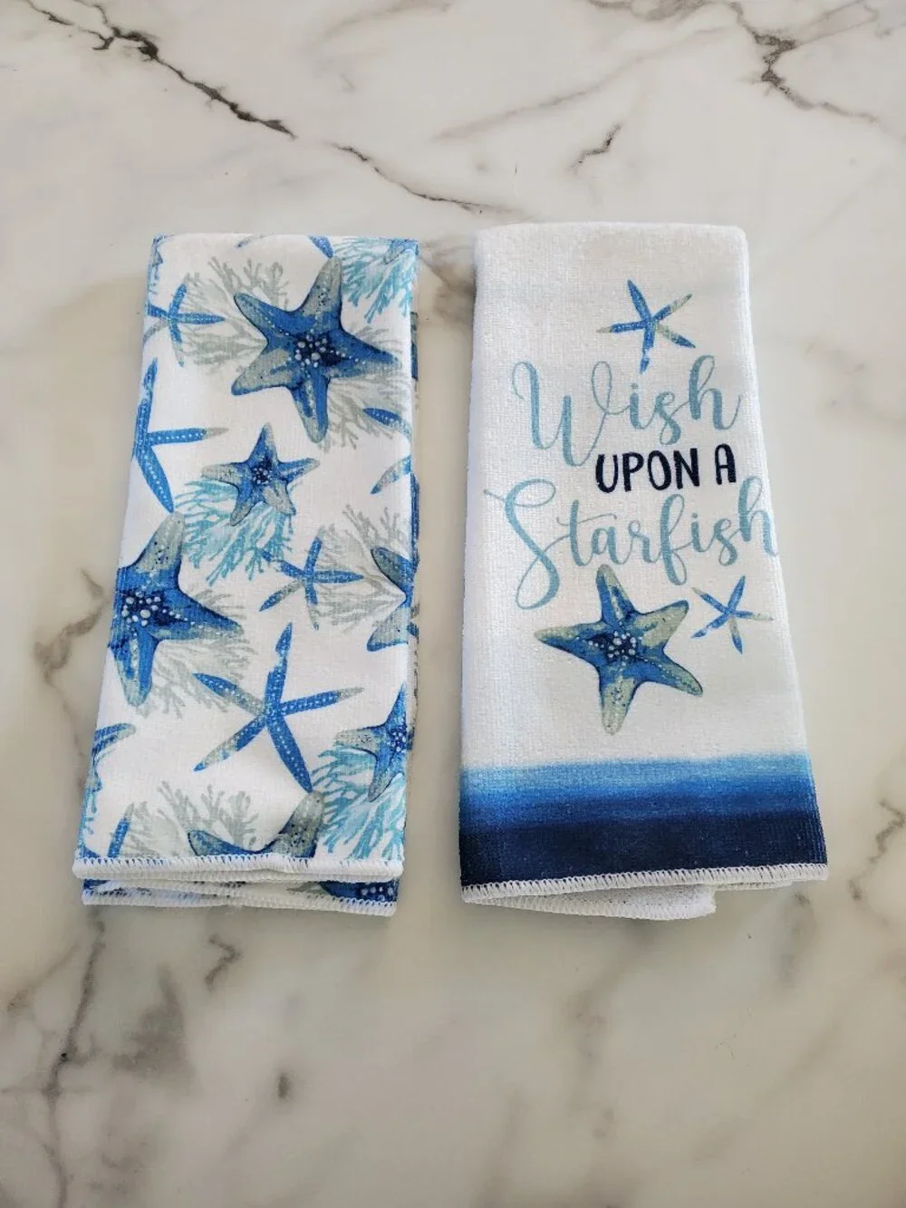 2 Starfish Hand Towels